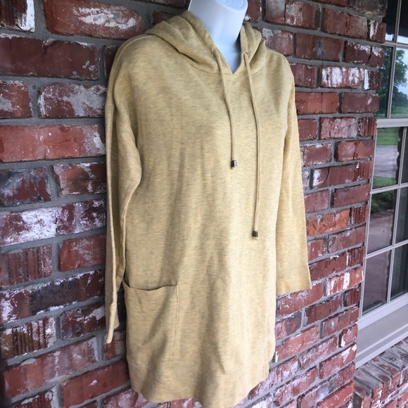 Soft Surroundings yellow long sleeve hoodie size S - Picture 9 of 11